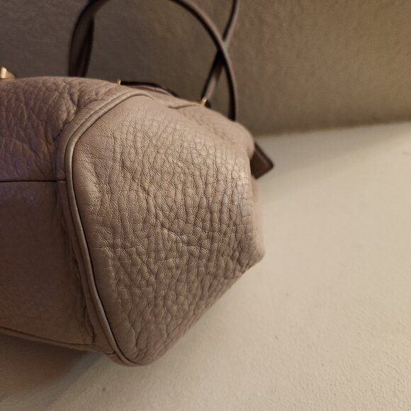 Euc Coach Madison Madeline Tan Leather Satchel Handbag Purse - Picture 12 of 14